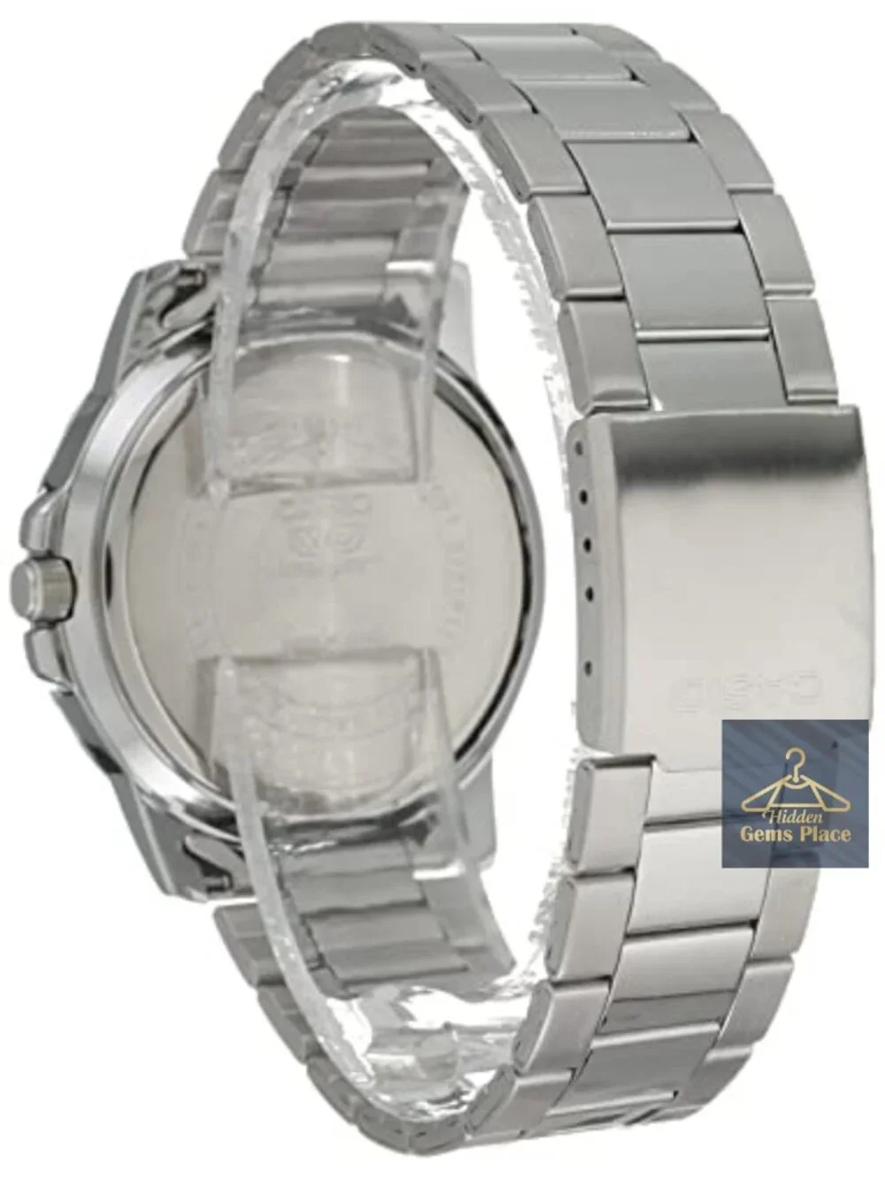Men's Diver Style Stainless Steel Quartz Watch 50M Water Resistant